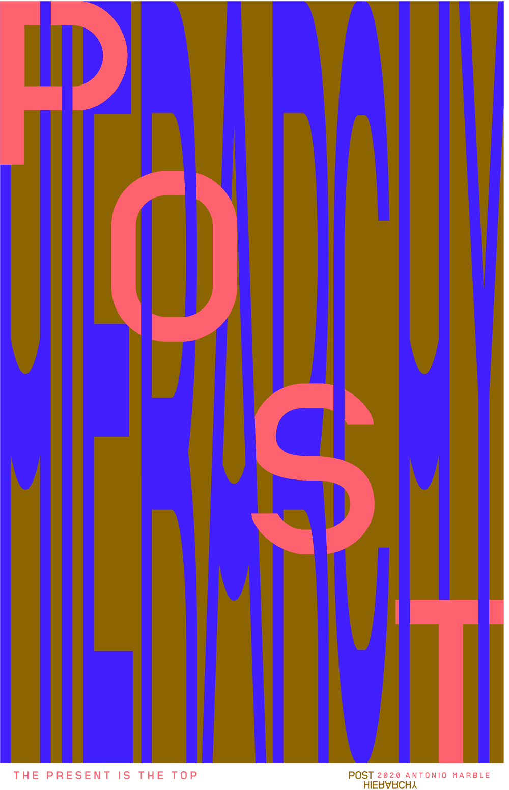 Experimental typography layout with oversized sans-serif letterforms breaking conventional reading hierarchy