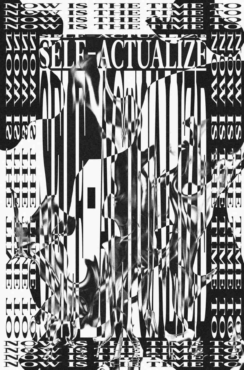 Layered typographic poster for Ficciones Typografika exhibition combining digital and analog print techniques