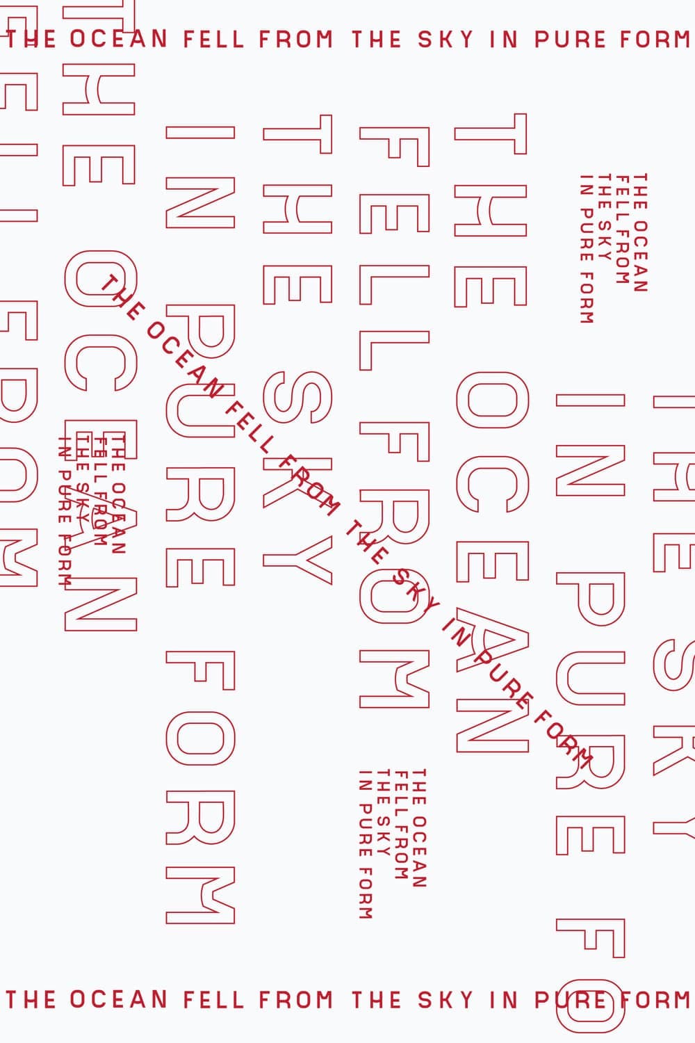 Specimen sheet for the Travaille typeface showing geometric display letterforms